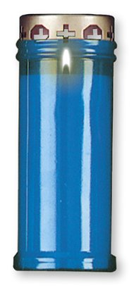 6 1/2" Blue Memorial Light Candle