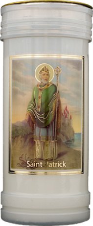 Saint Patrick Single Pillar Candle