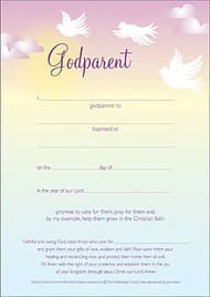 Godparent Certificate (Pack of 10) 656172184538 Eden