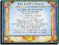 Lords Prayer Trespasses Wall Chart Laminated| Free Delivery at Eden.co.uk