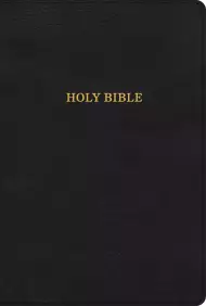 Kjv Large Print Thinline Bible, Black Leathertouch 