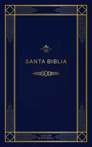 RVR 1960 Biblia edición ministerial, azul oscuro, tapa rústica