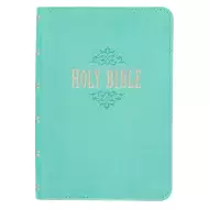 KJV Compact Large Print Lux-Leather Teal | Free Delivery at Eden.co.uk