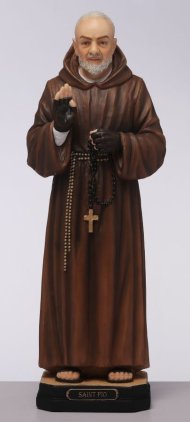 8" Saint Pio Resin Veronese Statue