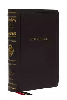 KJV Large Print Reference Bible, Black Leathersoft, Red Letter, Comfort Print, Thumb Indexed (Sovereign Collection)