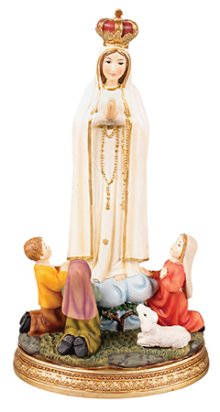 8" Fatima Group Renaissance Statue