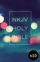 NKJV Value Outreach Bible, Blue Pack of 10