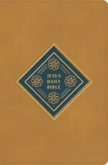 CSB Jesus Daily Bible, Camel LeatherTouch