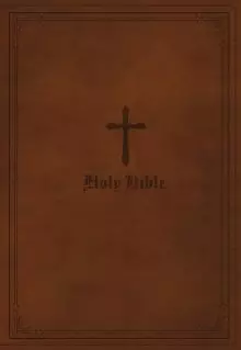 KJV Holy Bible: Large Print Single-Column with 43,000 End-of-Verse Cross References, Brown Leathersoft, Personal Size, Red Letter, Comfort Print: King James Version