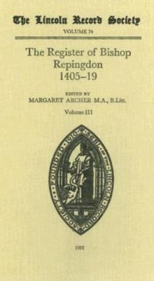 Register of Bishop Philip Repingdon, 1405-1419