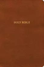 KJV Giant Print Reference Bible, Burnt Sienna LeatherTouch, Indexed