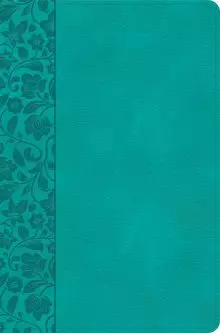 KJV Giant Print Reference Bible, Teal LeatherTouch