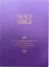 KJV Holy Bible, Delight Yourself in the Lord Life Verse Edition, Large Print, Royal Purple Ultrasoft: (Red Letter)