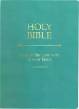 KJV Holy Bible, Trust in the Lord Life Verse Edition, Large Print, Coastal Blue Ultrasoft: (Red Letter, Teal, 1611 Version)