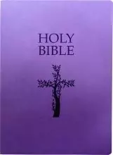 KJV Holy Bible, Cross Design, Large Print, Royal Purple Ultrasoft: (Red Letter, 1611 Version)