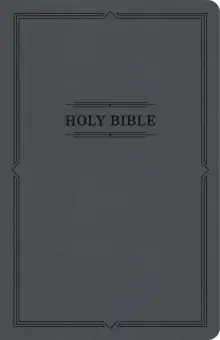 KJV Thinline Bible, Value Edition, Charcoal Leathertouch