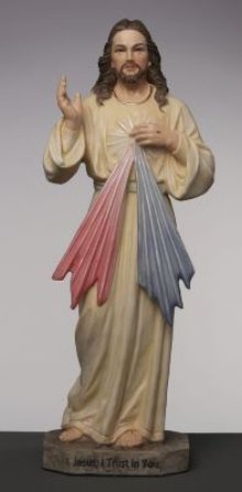 6" Divine Mercy Veronese Resin Statue