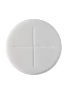 Pack of 1200 Peoples Communion Wafers 1 1/8" Single Cross, White