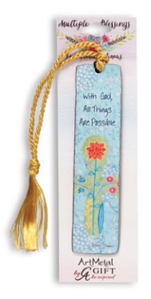 With God All Things are Possible Metal Bookmark