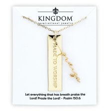 Necklace-Name Plate-Praise