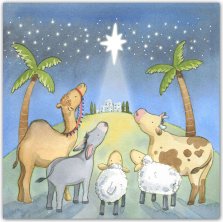 Star Christian Christmas Cards (Pack of 5)