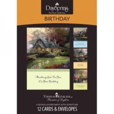 Thomas Kinkade - Birthday - 12 Boxed Cards