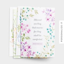 Sympathy - Botanical Frames - 12 Boxed Cards, KJV