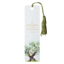 Tassel Bookmark Strong & Courageous Josh. 1:9