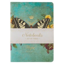 Notebook Set 3pc Teal Isa 40:31, Pink Ps. 46:10, Orange Eph. 2:8