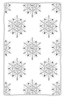 Meghan Earle Christmas Snowflake Tea Towel