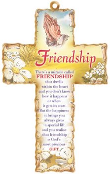 6" Friendship Wood Cross