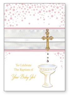 Girl's On Your Baptism - Single Card