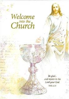 Welcome into the Church - Single Card with Insert