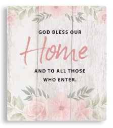 God Bless Our Home Plaque