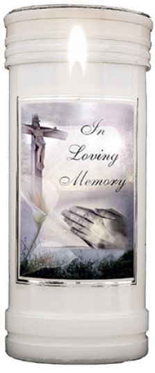 In Loving Memory Single Pillar Candle