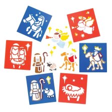 Nativity Stencils - 6 Designs