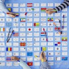 World Flags Tablecloth – Colour & Learn