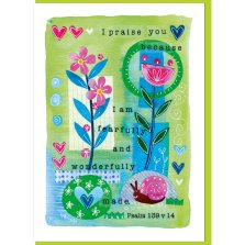 Fearfully & wonderfully made Greetings Card