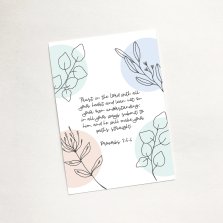 'Trust in the Lord' (Flora) Mini Card