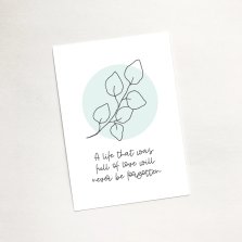 'Never Forgotten' (Flora) Mini Card