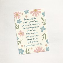 Great is Your Faithfulness (Dusky) - Christian Sharing Card