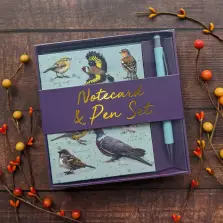 Notecard And Pen Set Boxed - Patricia Maccarthy Birds