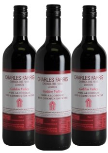 Pack of 3 Non-Alcoholic Communion Wine - Charles Farris