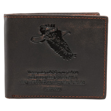 Brown Genuine Leather Wallet - Isaiah 40:31