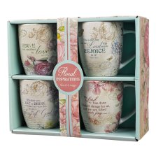 Floral Inspirations Set of 4 Mugs