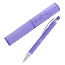 Pen in Case Be Still Purple Ps. 46:10