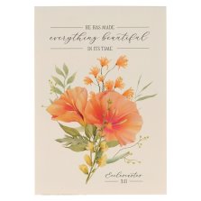 Notepad Floral Everything Beautiful Eccl. 3:11