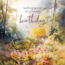 Wishing You A Very Happy Birthday - Greeting Card