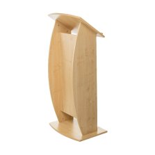 Maple Finish Curved Lectern