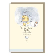 Walk by Faith Elephant Single Card